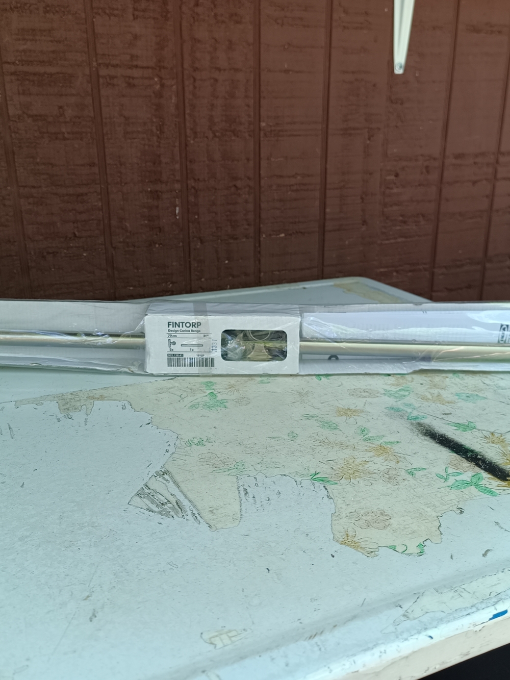 IKEA FINTORP Wall Rail - Silver Finish